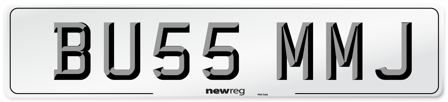 BU55 MMJ Number Plate from New Reg